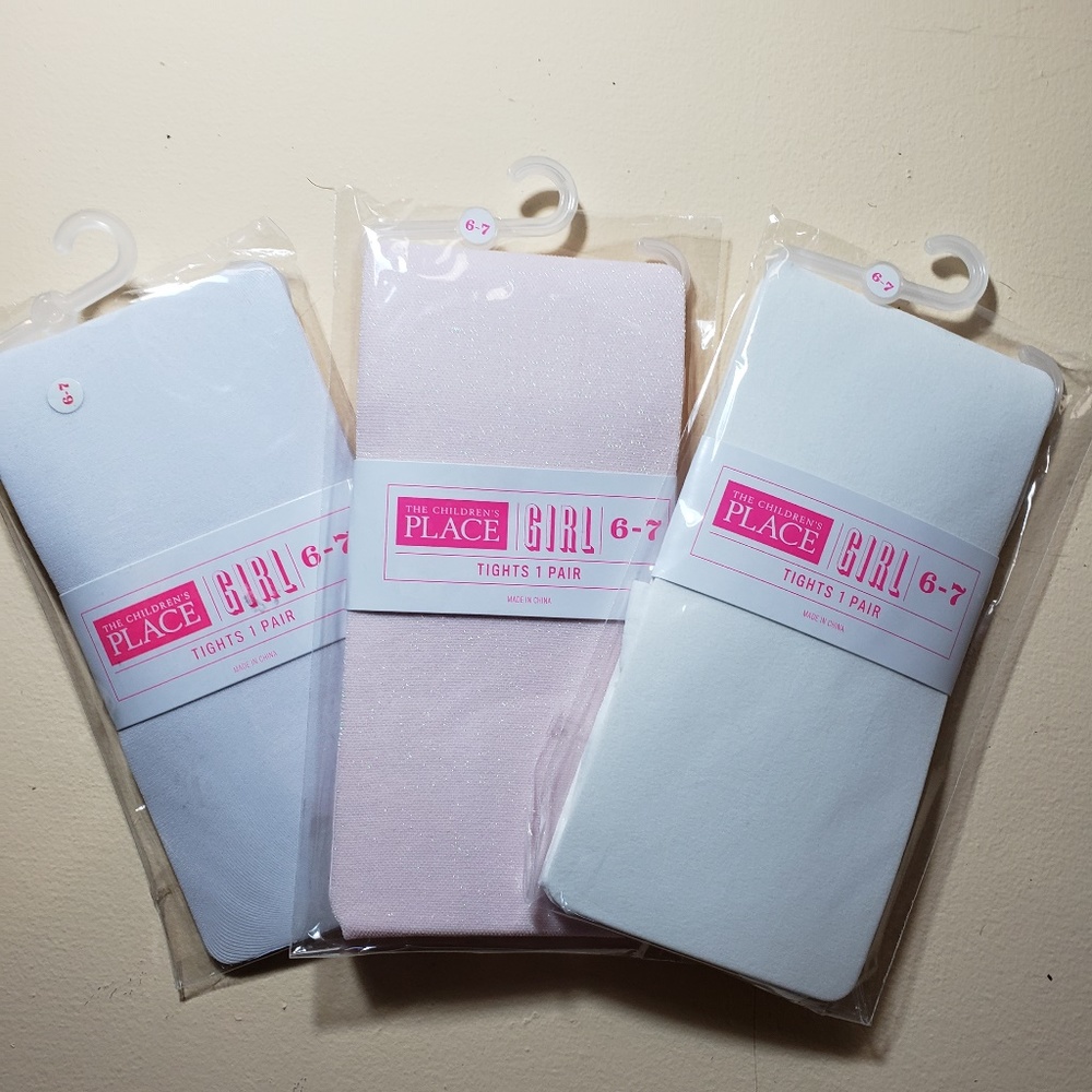 NWT Girls Size 6/7 3 Pack Tights